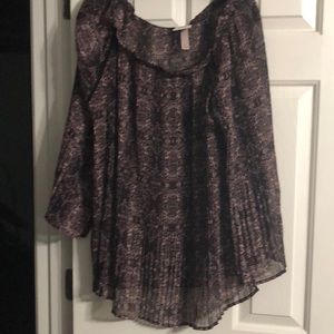 Sheer dress top